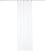 Voilage polyester 140x240cm motif géométrique blanc