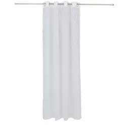 Voilage polyester 140x240cm tuffeté blanc