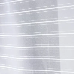 Voilage rayures uni blanc 60x120cm 1 paire