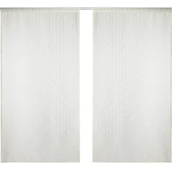 Voilage uni 60x120cm 1 paire (2 modèles blanc ou beige) < Gifi Best