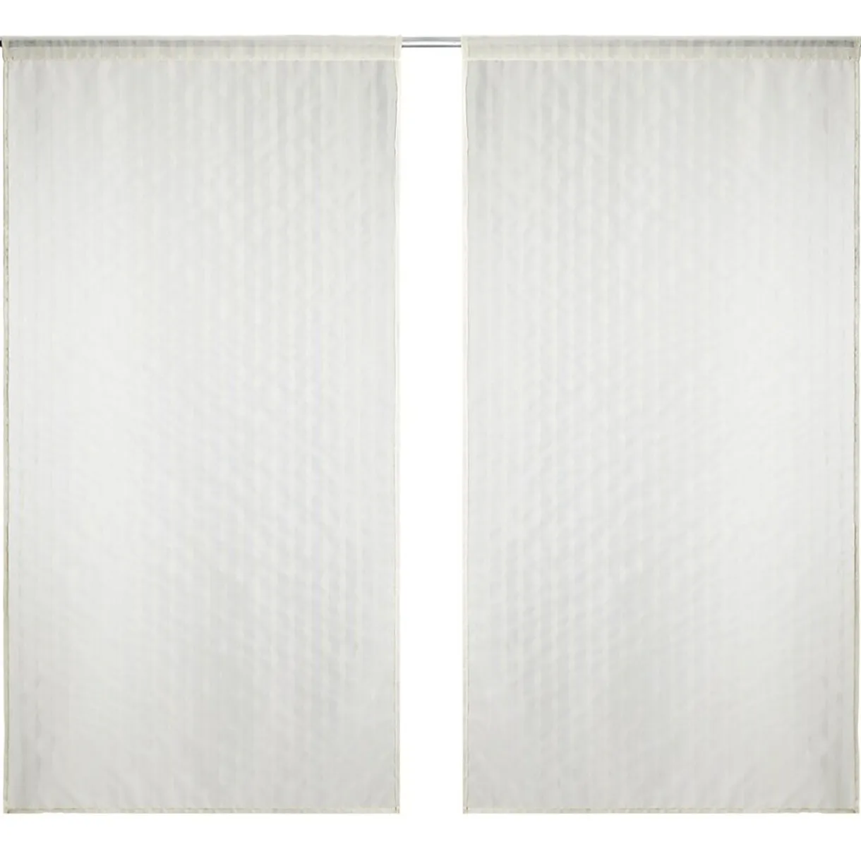 Voilage uni 60x120cm 1 paire (2 modèles blanc ou beige) < Gifi Best