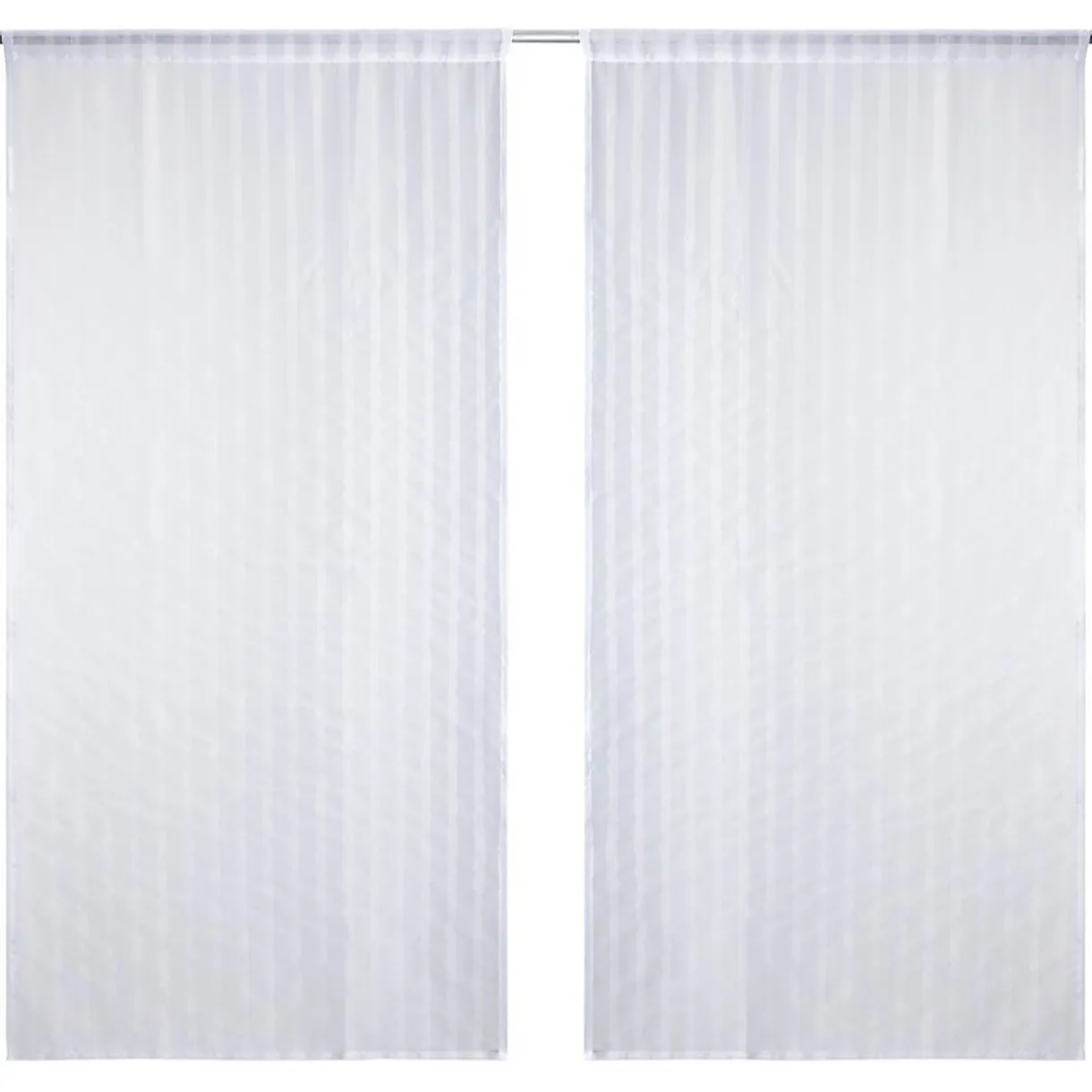 Voilage uni 60x120cm 1 paire (2 modèles blanc ou beige) < Gifi Best