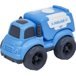 Voiture de police plastique bleu 10x6,5xH7 cm < Gifi Discount
