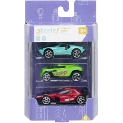 Voiture métal échelle 1/64 multicolore x3