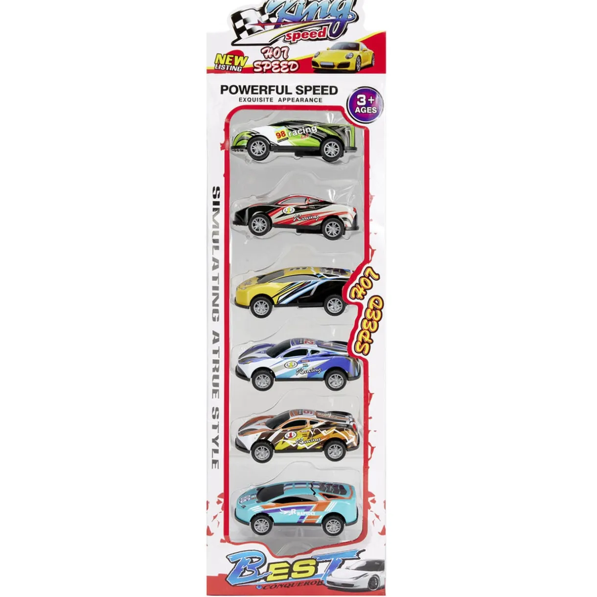 Voiture x6 en métal 7,5x3,5xH2cm < Gifi Clearance